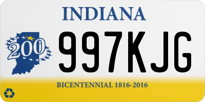 IN license plate 997KJG