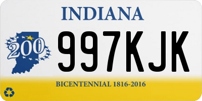 IN license plate 997KJK