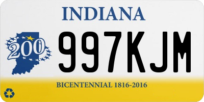 IN license plate 997KJM