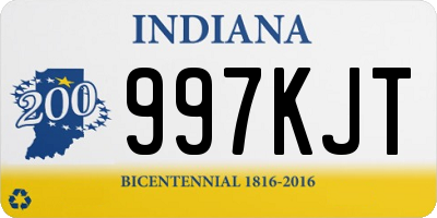 IN license plate 997KJT