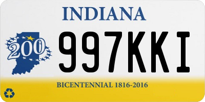 IN license plate 997KKI