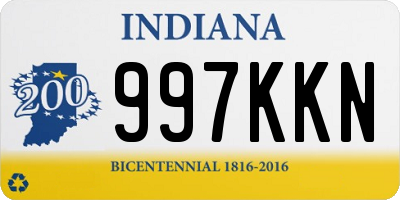 IN license plate 997KKN