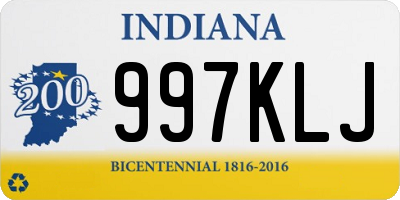 IN license plate 997KLJ