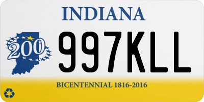 IN license plate 997KLL