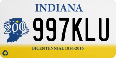 IN license plate 997KLU