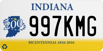 IN license plate 997KMG