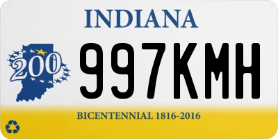 IN license plate 997KMH