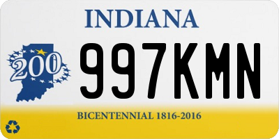 IN license plate 997KMN