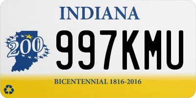 IN license plate 997KMU