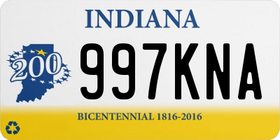 IN license plate 997KNA