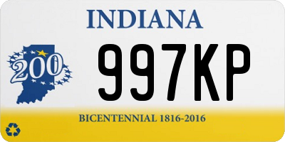 IN license plate 997KP