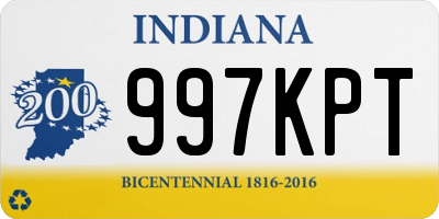 IN license plate 997KPT