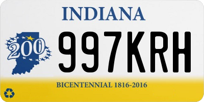 IN license plate 997KRH