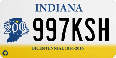 IN license plate 997KSH