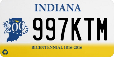 IN license plate 997KTM