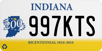 IN license plate 997KTS