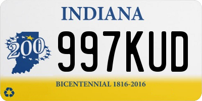 IN license plate 997KUD