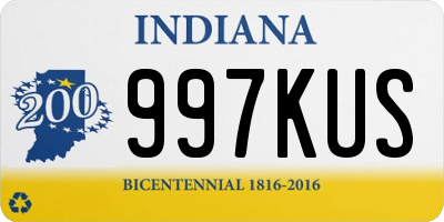 IN license plate 997KUS