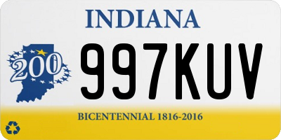 IN license plate 997KUV