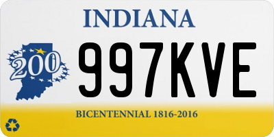 IN license plate 997KVE