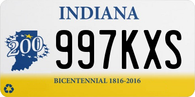 IN license plate 997KXS