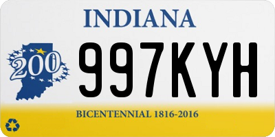 IN license plate 997KYH