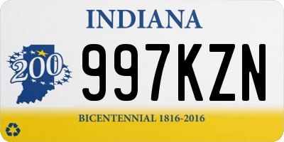 IN license plate 997KZN