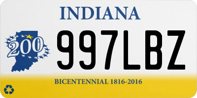 IN license plate 997LBZ