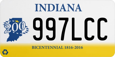 IN license plate 997LCC