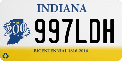 IN license plate 997LDH