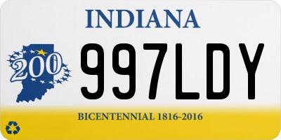 IN license plate 997LDY