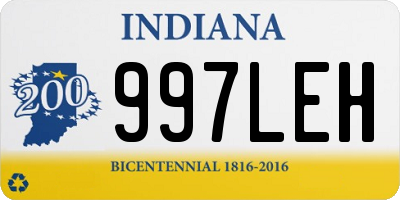 IN license plate 997LEH