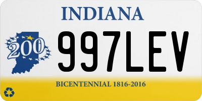 IN license plate 997LEV