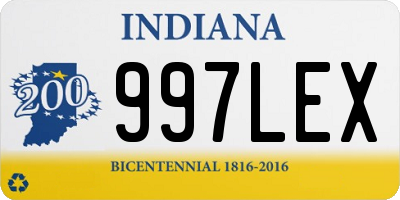 IN license plate 997LEX