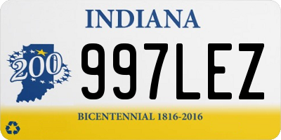 IN license plate 997LEZ