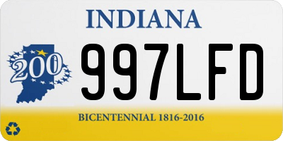 IN license plate 997LFD