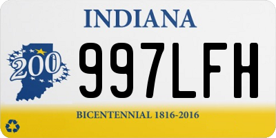 IN license plate 997LFH