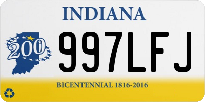 IN license plate 997LFJ