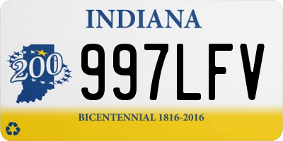 IN license plate 997LFV