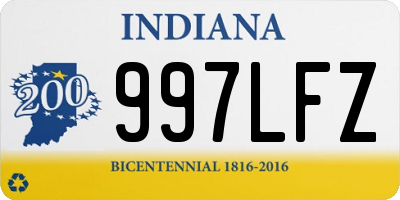 IN license plate 997LFZ