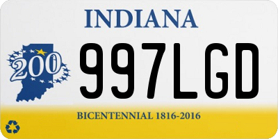 IN license plate 997LGD