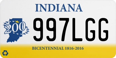 IN license plate 997LGG