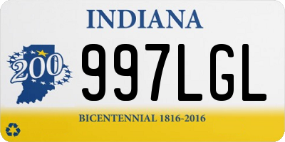 IN license plate 997LGL