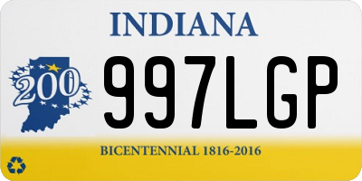 IN license plate 997LGP