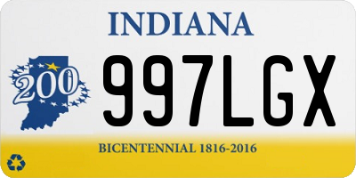 IN license plate 997LGX