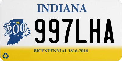 IN license plate 997LHA