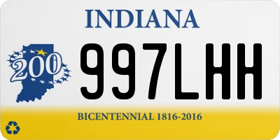 IN license plate 997LHH