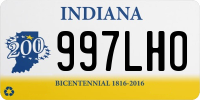 IN license plate 997LHO