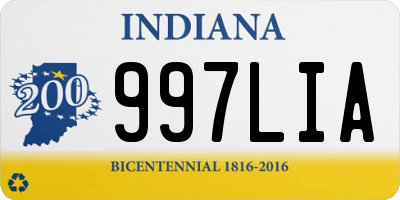IN license plate 997LIA