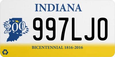 IN license plate 997LJO